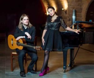 Das Duo Kotlibulatova (Klavier) und Beleninov (Gitarre)