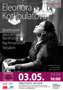 Konzertplakat für ein Konzert von Eleonora Kotlibulatova